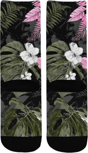 جوارب المشي لمسافات طويلة بتصميم ليلة استوائية - جوارب شتوية حرارية سميكة دافئة للأولاد والبنات الصغار للمدرسة، والارتداء اليومي والأنشطة الخارجية in Kuwait