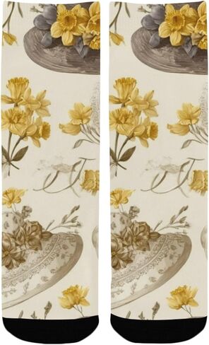 Buttercup Hat Yellow Hiking Socks - Toddler Boys & Girls Warm Thick Thermal Winter Crew Socks for School, Daily Wear & Outdoor Activities in Kuwait