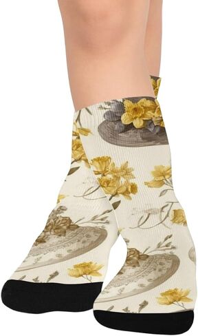 Buttercup Hat Yellow Hiking Socks - Toddler Boys & Girls Warm Thick Thermal Winter Crew Socks for School, Daily Wear & Outdoor Activities in Kuwait