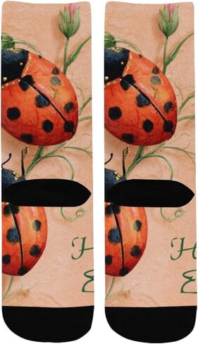 Peach Floral Vibe Hiking Socks - Toddler Boys & Girls Warm Thick Thermal Winter Crew Socks for School, Daily Wear & Outdoor Activities in Saudi Arabia