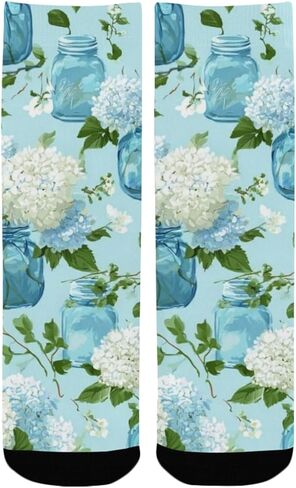 جوارب Hydrangea Jar زرقاء للمشي لمسافات طويلة - جوارب شتوية حرارية سميكة دافئة للأطفال الصغار للأولاد والبنات للمدرسة، والارتداء اليومي والأنشطة الخارجية in Kuwait