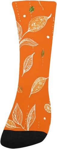 Citrus Leaf Art Hiking Socks - Toddler Boys & Girls Warm Thick Thermal Winter Crew Socks for School, Daily Wear & Outdoor Activities in Saudi Arabia