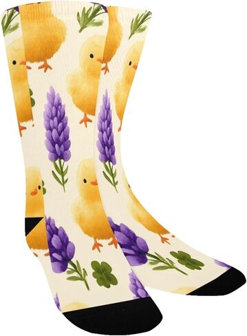 جوارب Chick Purple Lavender للمشي لمسافات طويلة - جوارب شتوية حرارية سميكة دافئة للأولاد والبنات للمدرسة، والارتداء اليومي والأنشطة الخارجية in Kuwait