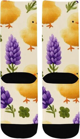 جوارب Chick Purple Lavender للمشي لمسافات طويلة - جوارب شتوية حرارية سميكة دافئة للأولاد والبنات للمدرسة، والارتداء اليومي والأنشطة الخارجية in Kuwait