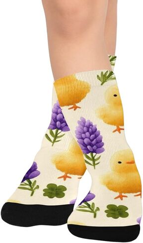 جوارب Chick Purple Lavender للمشي لمسافات طويلة - جوارب شتوية حرارية سميكة دافئة للأولاد والبنات للمدرسة، والارتداء اليومي والأنشطة الخارجية in Kuwait