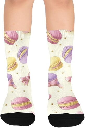 جوارب Sweet Macaron Art للمشي لمسافات طويلة - جوارب شتوية حرارية سميكة دافئة للأطفال الصغار للأولاد والبنات للمدرسة، والارتداء اليومي والأنشطة الخارجية in Kuwait