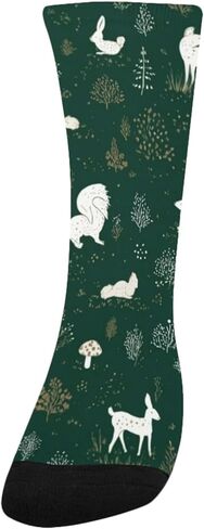 جوارب المشي لمسافات طويلة بزخارف الغابة الداكنة - جوارب شتوية حرارية سميكة دافئة للأولاد والبنات الصغار للمدرسة، والارتداء اليومي والأنشطة الخارجية in Kuwait