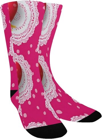 جوارب للتنزه سيرًا على الأقدام من الدانتيل على شكل قلب - جوارب شتوية حرارية سميكة دافئة للأطفال الصغار للأولاد والبنات للمدرسة، والارتداء اليومي والأنشطة الخارجية in Kuwait