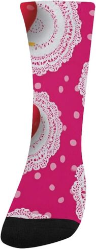 جوارب للتنزه سيرًا على الأقدام من الدانتيل على شكل قلب - جوارب شتوية حرارية سميكة دافئة للأطفال الصغار للأولاد والبنات للمدرسة، والارتداء اليومي والأنشطة الخارجية in Kuwait