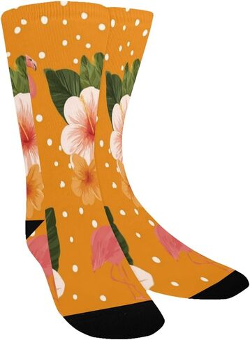 جوارب Hibiscus Heart Vibe للمشي لمسافات طويلة - جوارب شتوية سميكة دافئة للأولاد والبنات الصغار للمدرسة، والارتداء اليومي والأنشطة الخارجية in Kuwait