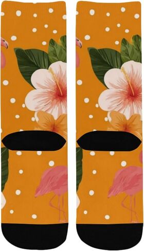 جوارب Hibiscus Heart Vibe للمشي لمسافات طويلة - جوارب شتوية سميكة دافئة للأولاد والبنات الصغار للمدرسة، والارتداء اليومي والأنشطة الخارجية in Kuwait