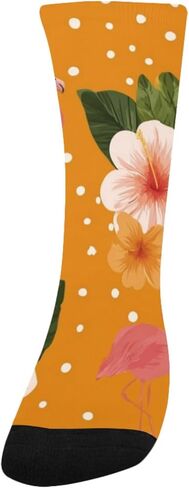 جوارب Hibiscus Heart Vibe للمشي لمسافات طويلة - جوارب شتوية سميكة دافئة للأولاد والبنات الصغار للمدرسة، والارتداء اليومي والأنشطة الخارجية in Kuwait