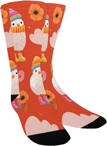 جوارب شتوية للمشي لمسافات طويلة على شكل زهور الفرخ - جوارب شتوية حرارية سميكة دافئة للأولاد والبنات للمدرسة، والارتداء اليومي والأنشطة الخارجية in Kuwait