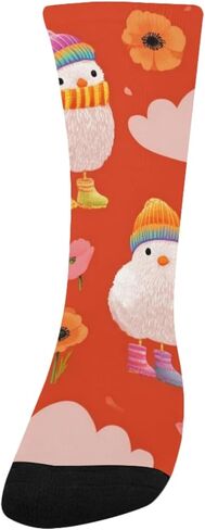 جوارب شتوية للمشي لمسافات طويلة على شكل زهور الفرخ - جوارب شتوية حرارية سميكة دافئة للأولاد والبنات للمدرسة، والارتداء اليومي والأنشطة الخارجية in Kuwait