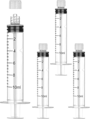 3mL Sterile Luer Lock Syringe Without Needle,Individually Wrapped, Leak-Proof Safety Lock Design for Lab Use and Home Care(10 Pack) in Kuwait