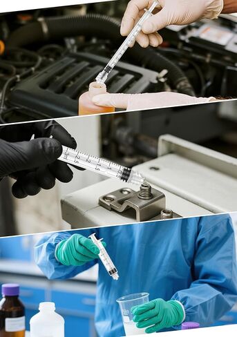 3mL Sterile Luer Lock Syringe Without Needle,Individually Wrapped, Leak-Proof Safety Lock Design for Lab Use and Home Care(10 Pack) in Kuwait