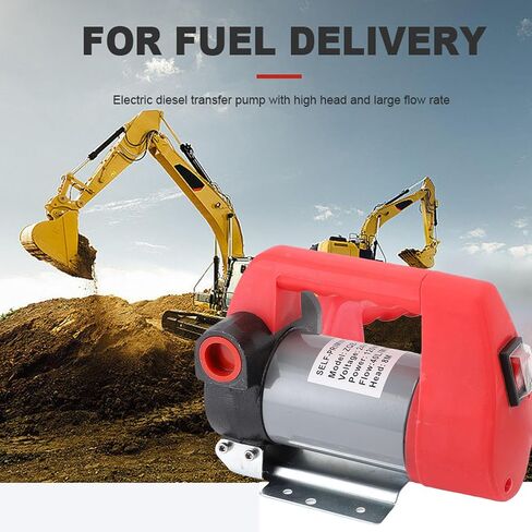 120W Fuel Transfer Pump Alloy Steel Impeller Electric Pump for Construction Vehicles Excavators Trucks in Saudi Arabia
