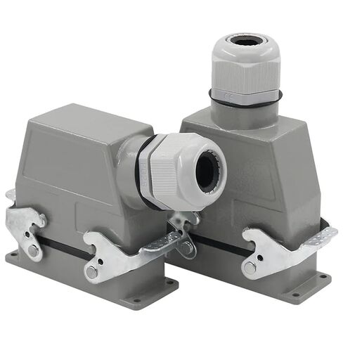 1PCS Heavy Duty Connector 40 pins core Rectangular h16b-hd-040 Industrial Waterproof Socket Male 10A(Lateral line) in Saudi Arabia