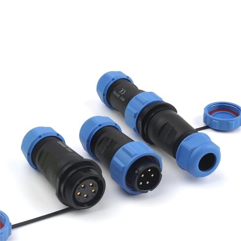 LP21 Pin Docking Type IP68 Waterproof Socket Electrical Cable Connector Screw Crimp Male Female Butt(LP21-3D) in Saudi Arabia