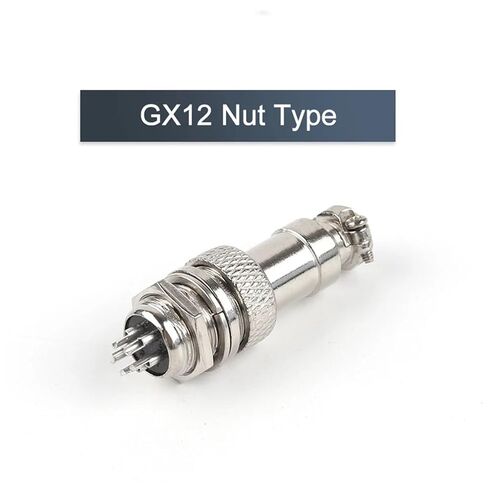 5Set GX12 Nut/Docking Type Male&Female Connector Screw Power Socket& Terminal Cable Pluggable Port(Nut Type,3P) in Saudi Arabia
