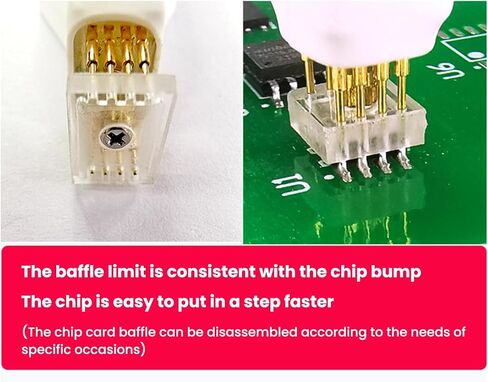 4 قطعة لـ Sop8 Soic8 Wson رقاقة تحميل حرق الكتابة التحقيق الربيع إبرة فلاش Eeprom رقاقة الموقد كابل Sop8 Soic8 رقاقة in Kuwait