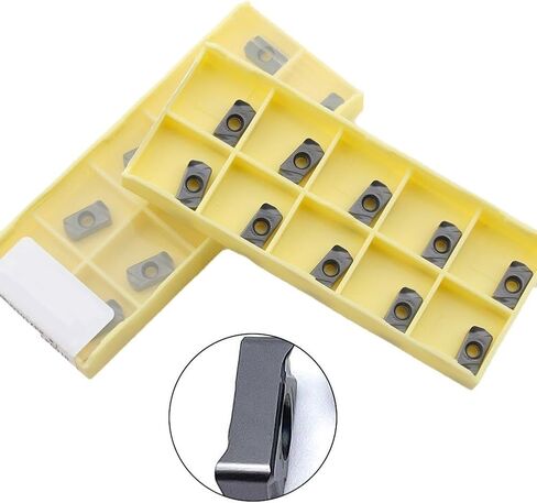 LNMU0303ZER-MJ LF6018 Carbide Fast Feed Milling Insert for LNMU0303 C16 17 20 25mm Shoulder Face Slot Milling Steel Stainless Steel Iron Pack of 10 in Saudi Arabia
