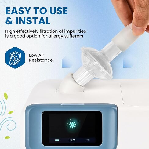 USA Made - Universal Fit in-Line Filter for CPAP and BiPAP Machines - Filters to Purify Your CPAP Experience - 3 Pack in Kuwait