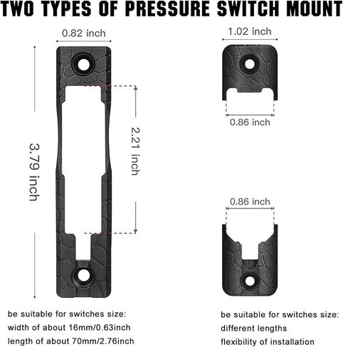 Tactical Flashlight Mount Switch Mounting Plate Compatible with Remote Pressure Switch for Mlok and Keymod Mount Type in Saudi Arabia