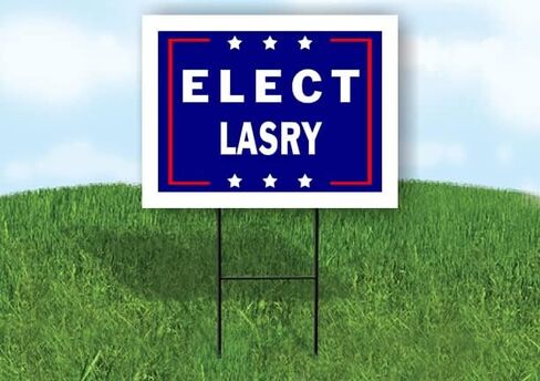 ELECT LASRY - لافتة طريق من جانب واحد مع حامل - لافتات الممر للشارع، العشب، المبنى، المنزل، العقارات - لافتات الفناء، لافتة مخصصة، لافتات شخصية - 18 بوصة × 24 بوصة in Saudi Arabia