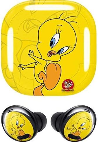 غلاف صوتي من Skinit متوافق مع Samsung Galaxy Buds Pro - تصميم مزدوج مرخص رسميًا من Warner Bros Tweety Bird in Saudi Arabia