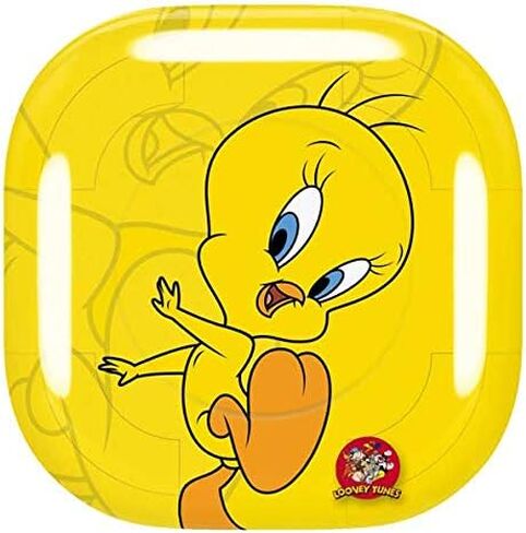 غلاف صوتي من Skinit متوافق مع Samsung Galaxy Buds Pro - تصميم مزدوج مرخص رسميًا من Warner Bros Tweety Bird in Saudi Arabia