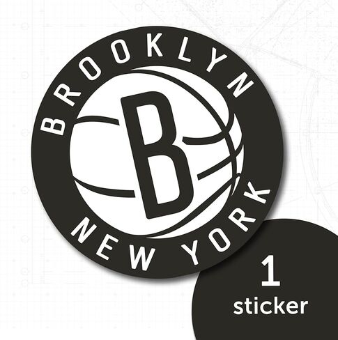 Desert Cactus Brooklyn Nets NBA Officially Licensed Sticker Vinyl Decal Laptop Water Bottle Car Scrapbook (Individual 3) in Saudi Arabia