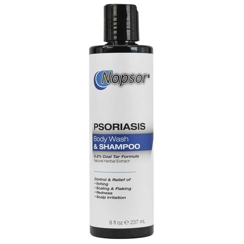 Psoriasis BODY WASH AND SHAMPOO - 8 Oz - Aloe Vera - 2.2% Coal Tar Calms Skin While Softening Scales and Plaques - Salicylic Acid Exfoliates Scalp. in Saudi Arabia