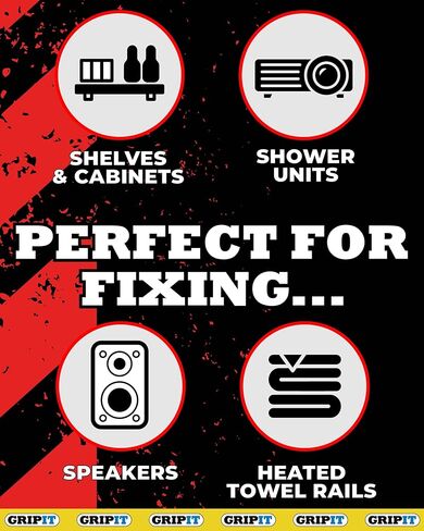 مرساة GRIPIT - باللون الأحمر، يمكن تركيبها وتعليقها حتى 162 رطلاً أو 74 كجم، نوع برغي فيليبس، قطر المسمار 5 (1/8 بوصة)، طول المسمار 1.2 بوصة (30 مم)، 25 مرساة + 25 براغي in Kuwait