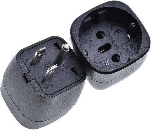 220 V socket adapter(EU-6 white,2PCS) in Kuwait