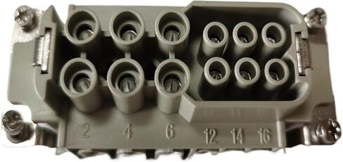 موصل مستطيل للخدمة الشاقة HDC HWK-006-Pin 40 / 16A 690V / 400V Plug in Kuwait