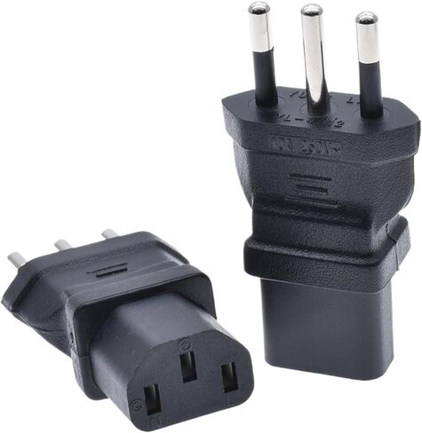 Adapter to C13 plug, L-shaped, 3-pin, 10A, 250V, adapter in Kuwait