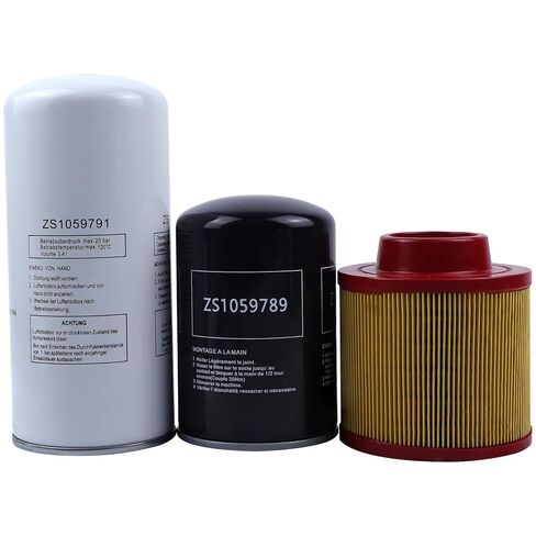 Filter Kit Compatible with ZS1059791 KAYIQIN Air/Oil Separator + ZS1059789 Oil Filter + ZS1060578 Air Filter Air Compressor Replacement Parts in Kuwait
