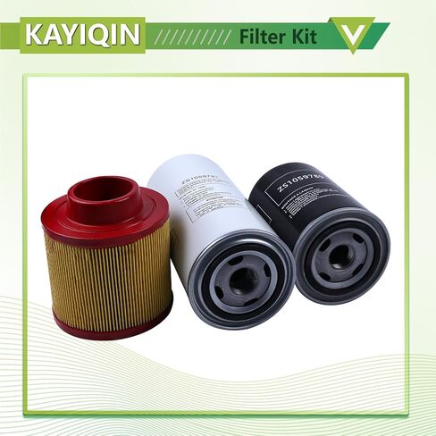 Filter Kit Compatible with ZS1059791 KAYIQIN Air/Oil Separator + ZS1059789 Oil Filter + ZS1060578 Air Filter Air Compressor Replacement Parts in Kuwait