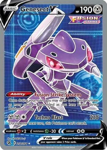 Genesect V - 254/264 - Full Art Ultra Rare - Sword & Shield - Fusion Strike in Saudi Arabia