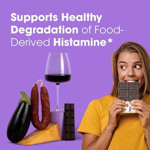 Intoleran DAO Plus الإنزيمات الهاضمة - 50 كبسولة | ملحق لعدم تحمل الهيستامين ونقص DAO | مستويات الهستامين الصحية | 30.000 HDU ديامين أوكسيديز (DAO) إنزيم | فيتامين ج وكيرسيتين in Kuwait