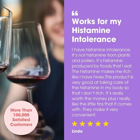 Intoleran DAO Plus الإنزيمات الهاضمة - 50 كبسولة | ملحق لعدم تحمل الهيستامين ونقص DAO | مستويات الهستامين الصحية | 30.000 HDU ديامين أوكسيديز (DAO) إنزيم | فيتامين ج وكيرسيتين in Kuwait