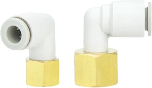 5pcs Pneumatic air pipe internal threaded elbow joint KQ2LF 04/06/08/10-M5A-01/02/03/04(5pcs KQ2LF 06-03) in Kuwait