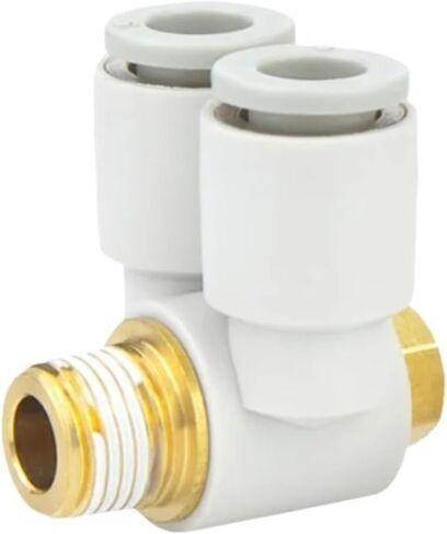 1 قطعة أنبوب هواء هوائي التوصيل السريع مشترك أنبوب مزدوج العالمي الكوع KQ2Z4-M5/6-01/8-02-03 مسدس خارجي (KQ2Z 04-01) in Saudi Arabia