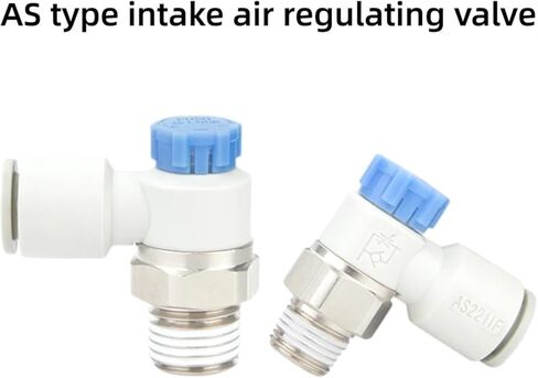 1pcs Air pipe intake throttle speed control valve AS1211F-M5-04A pneumatic joint AS2211F-01-2-06/08SA(AS3211F-03-10SA) in Kuwait