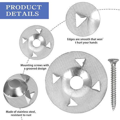مجموعة أدوات تثبيت مكونة من 320 قطعة مع غسالات من الفولاذ المقاوم للصدأ مقاس 1-1/8 بوصة ومسامير من الفولاذ المجلفن ومجموعة لوحة تركيب الأجهزة لتثبيت التثبيت in Kuwait