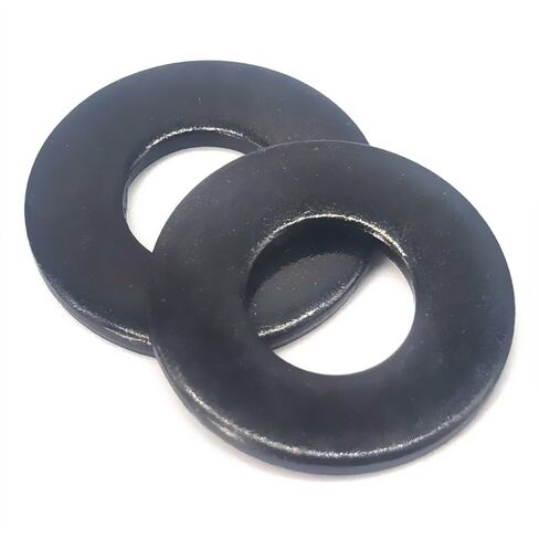 50 Pcs 1/4" Stainless Steel Washers, 18-8 (304) Stainless Steel Flat Washers for Bolts and Screws, Black Oxidized in Saudi Arabia
