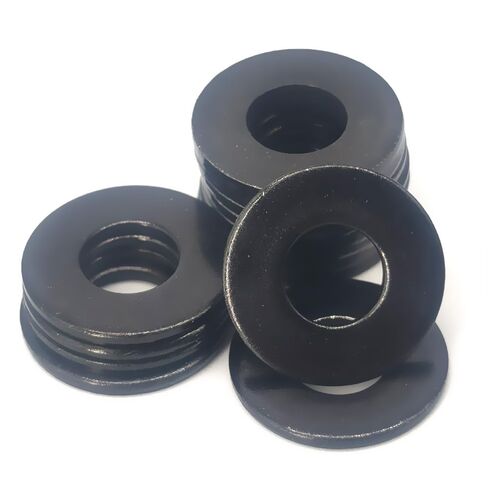 50 Pcs 1/4" Stainless Steel Washers, 18-8 (304) Stainless Steel Flat Washers for Bolts and Screws, Black Oxidized in Saudi Arabia