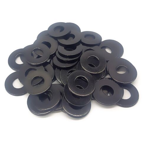 50 Pcs 1/4" Stainless Steel Washers, 18-8 (304) Stainless Steel Flat Washers for Bolts and Screws, Black Oxidized in Saudi Arabia
