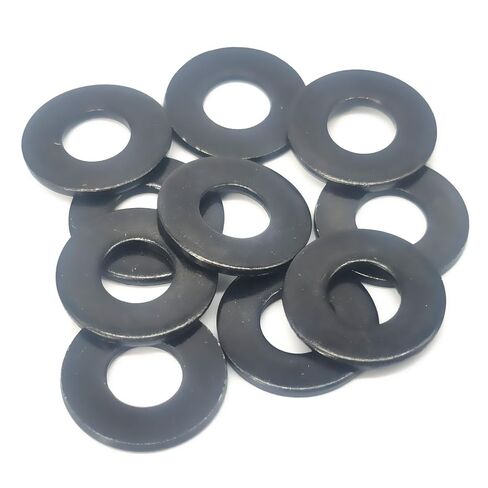50 Pcs 1/4" Stainless Steel Washers, 18-8 (304) Stainless Steel Flat Washers for Bolts and Screws, Black Oxidized in Saudi Arabia